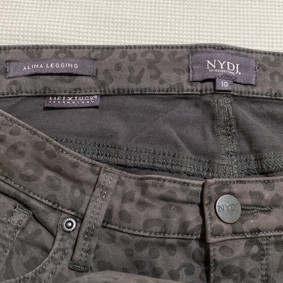 NYDJ Women Alina Legging Shadow Jag Size 10 NWT - Picture 7 of 13